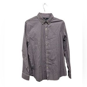 Vineyard‎ Vines Men’s Slim Fit Whale Shirt Check Pink/Blue/White Size Large EUC